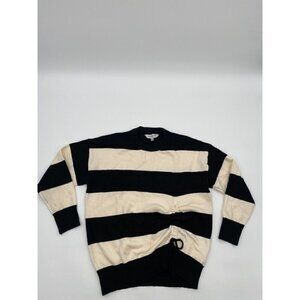 David & Dani Black And White Strip Sweater Size Small